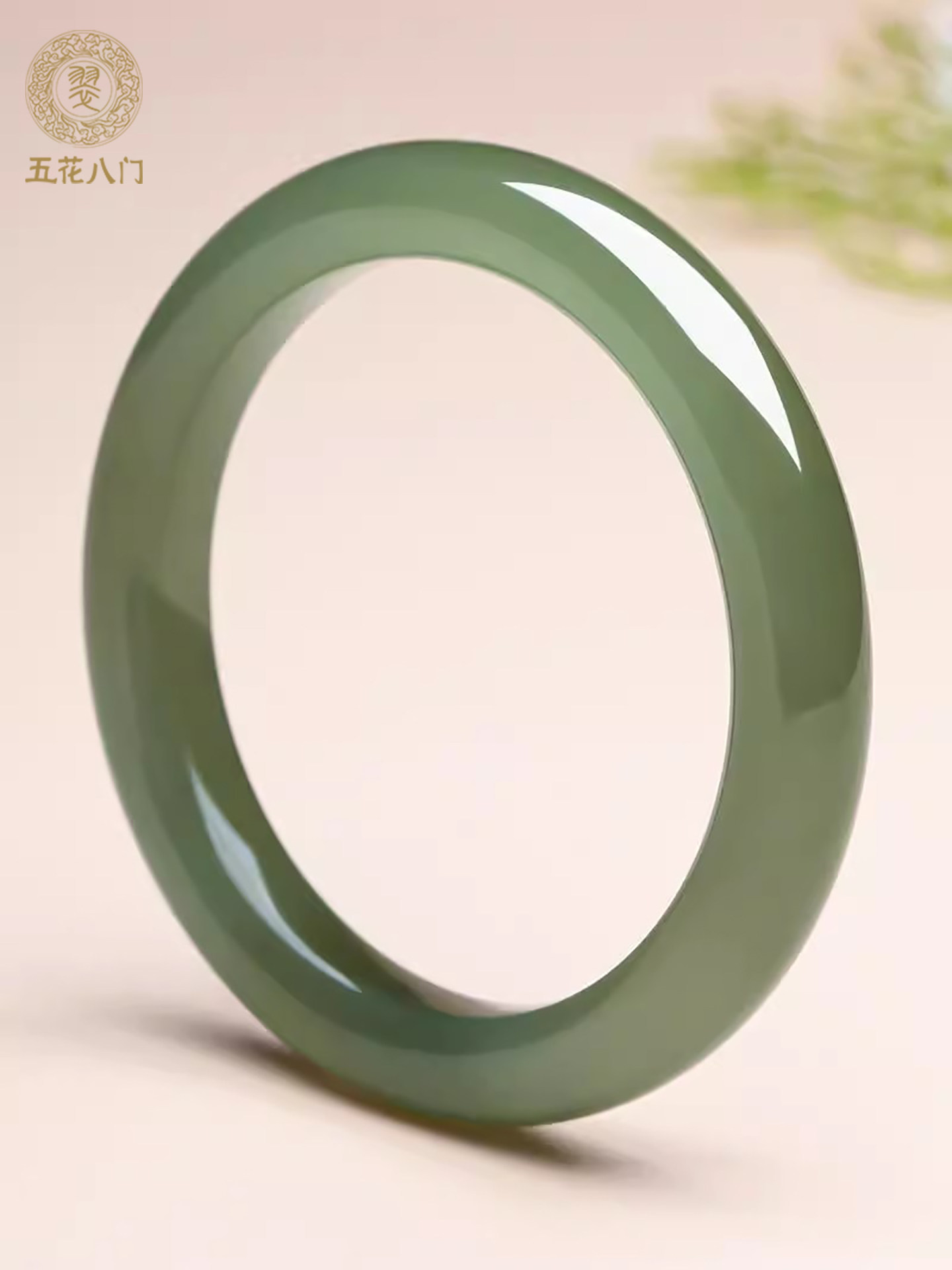 A variety of light blue Hetian jade bracelets natural Qinghai material high ice clear water women's jade bracelets Ping An bracelet genuine