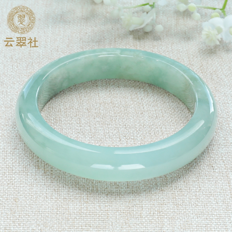 天然缅甸老坑a货翡翠果绿色手镯