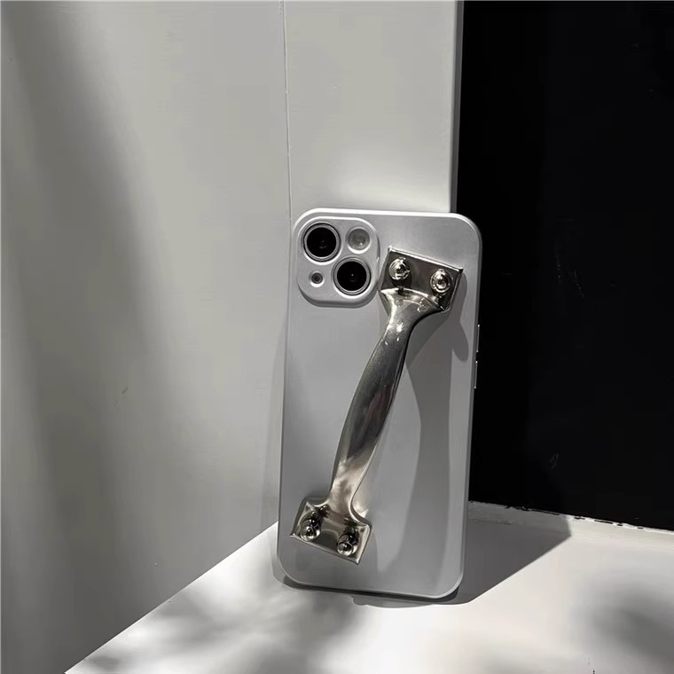 门把手15pro适用iPhone14promax恶搞手机壳好玩16奇奇怪怪13苹果14plus立体1+12/11/10pro一加ace3pro/2V软