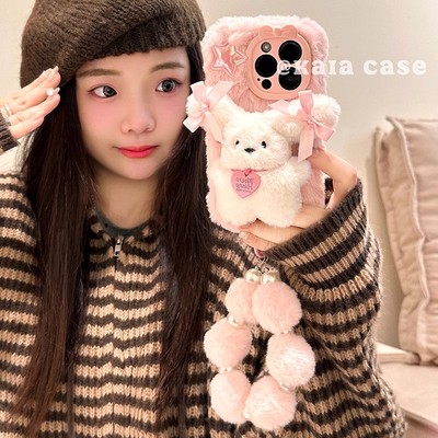 网红同款pura70女mate60pro+适用华为100荣耀200pro/90gt/80se狗狗手机壳60x畅享70小狗50plus毛绒畅玩40手提