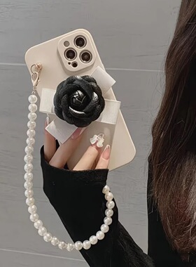 Civi5pro/3/4珍珠手提k90手机壳山茶花Turbo3适用12s小米15/13Ultra/k80/K60/k70e红米Note15/14pro潮12/11潮