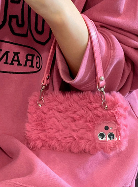 毛绒Civi4pro/3/2简约手机壳小清新Turbo3适用12s小米14/13Ultra/k50/K60/k70e红米Note14/13pro+手提12/11t