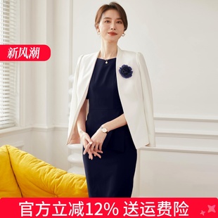 套裙OL連衣裙酒店前臺工作裝 女工作服兩件套 西裝 高端空姐職業(yè)套裝