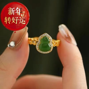 天然和田葫芦s925纯银镶嵌简约百搭小众中国风直播爆 新年转运