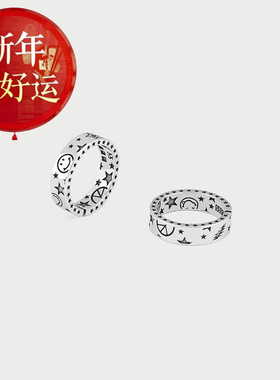 小众设计复古纯银s925笑脸五角星