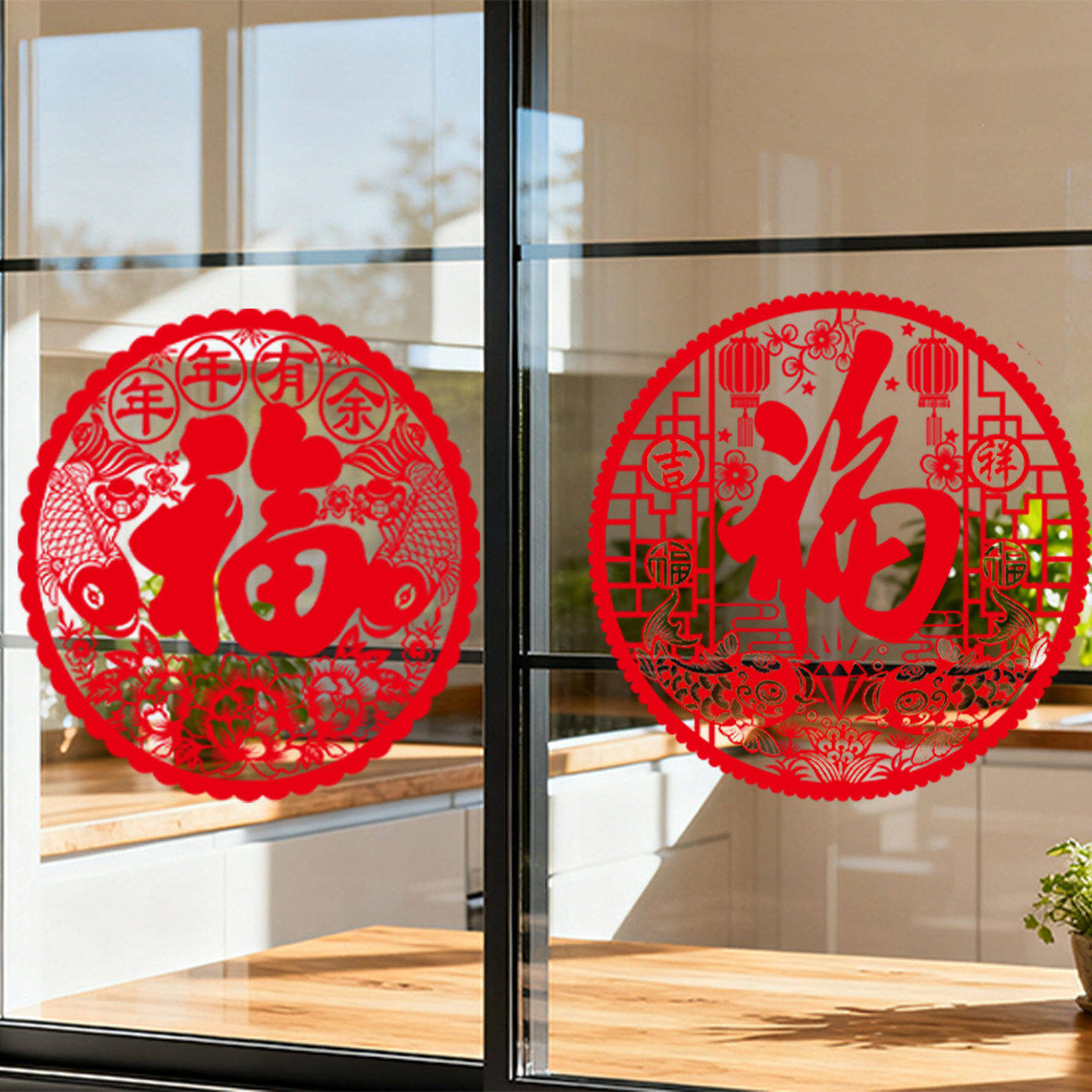 新年装饰福字静电窗花贴玻璃门贴纸2026马年春节过年新居乔迁之喜,节庆用品/礼品,福字/窗花/窗贴,淘宝优惠券,粉丝福利购,淘宝优惠卷