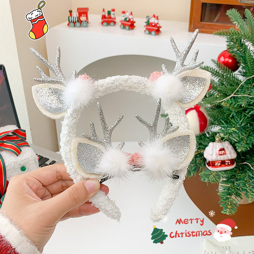 圣诞麋鹿角发箍圣诞头饰