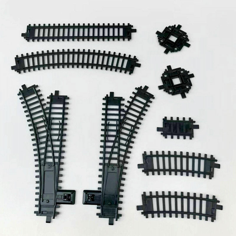 儿童奋发大比例场景配件道口铁桥山洞仿真轨道男孩火车模型玩具