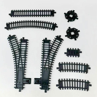 儿童奋发大比例场景配件道口铁桥山洞仿真轨道男孩火车模型玩具