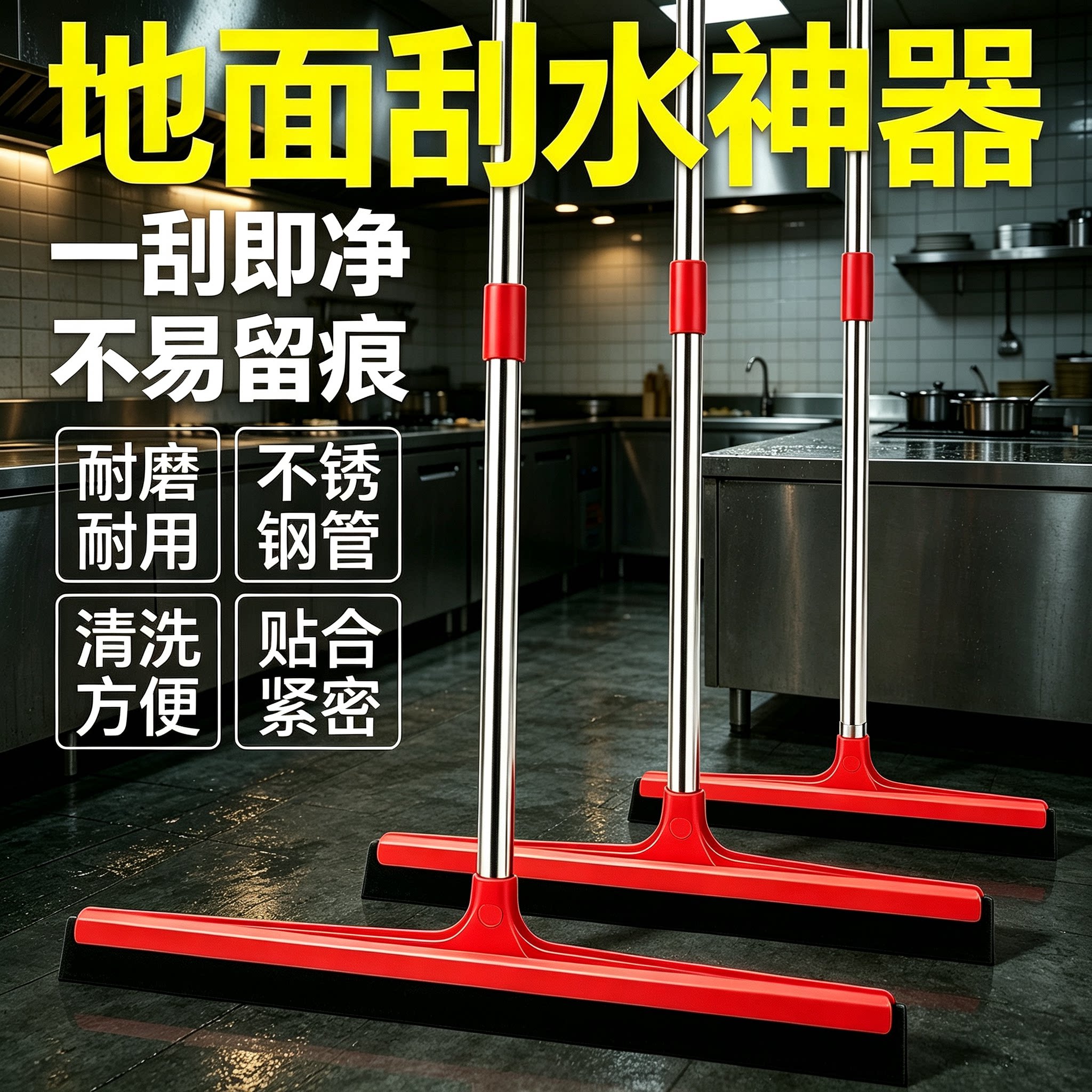地刮地面地板刮水神器商用厨房保洁大号海绵刮子拖把刮刀扫把伍