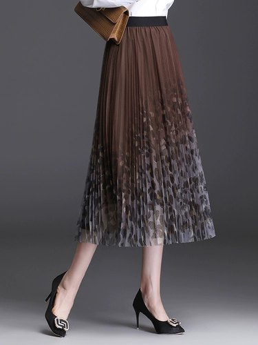 Осенняя весенняя юбка в складку, плиссированная юбка, в корейском стиле