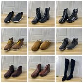 圆头纯色厚底时装 Lady 短靴 独码 时尚 Shoes外贸出口女靴45码 杂款