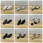 36码 尖头包头凉鞋 杂款 外贸原单女鞋 独码 圆头厚底一脚蹬单鞋 拖鞋