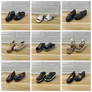时尚 单鞋 shoes真皮百搭杂款 圆头坡跟凉鞋 清仓独码 外贸原单36码