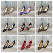 Shoes外贸原单女鞋 时尚 37.5码 Lady 杂款 独码 尖头纯色细跟浅口单鞋