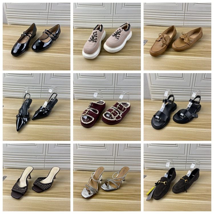 Lady Shoes外贸原单36码杂款女鞋独码时尚百搭一字带包头凉鞋单鞋