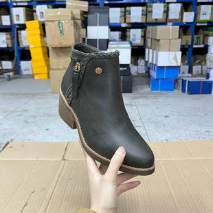 尖头纯色侧拉链时装 Lady 时尚 外贸原单女靴新款 短靴及踝靴 Shoes