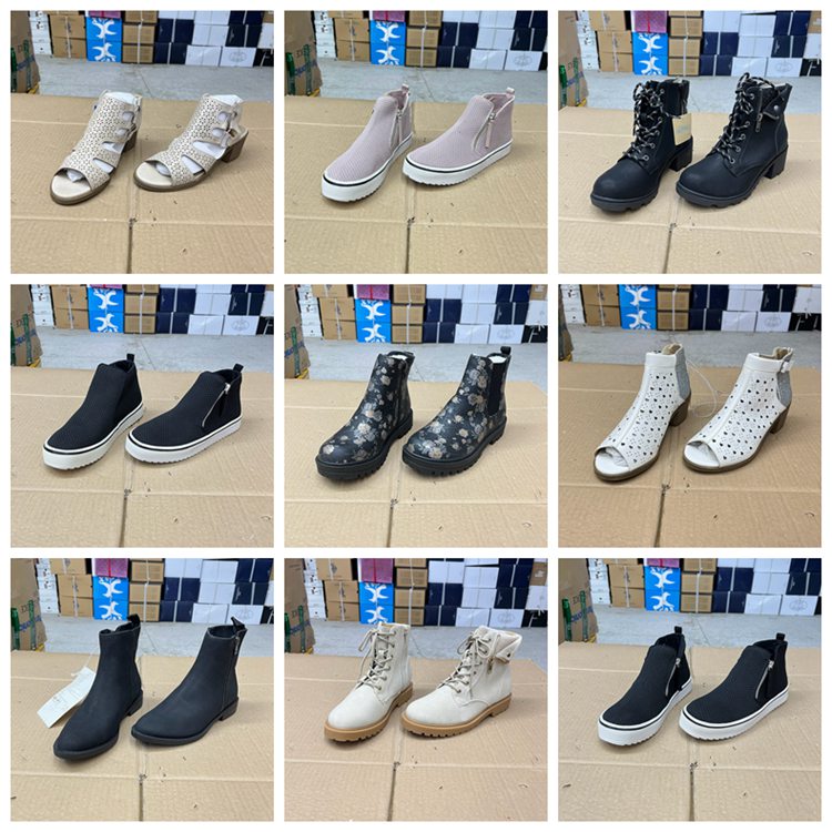 圆头纯色平底休闲单鞋单靴凉鞋