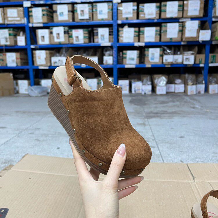 包头凉鞋简约时尚新款后跟带休闲