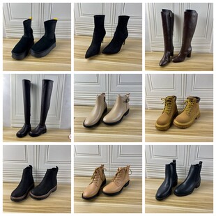 独码 35码 Shoes外贸原单女靴杂款 短靴长靴 时尚 细跟时装 小码 Lady
