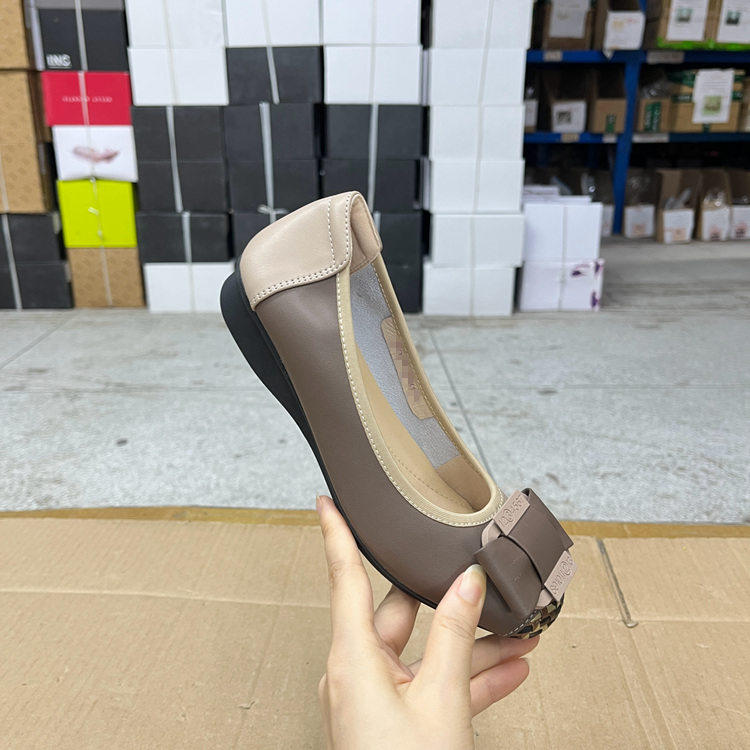 里外全真皮简约时尚新款单鞋