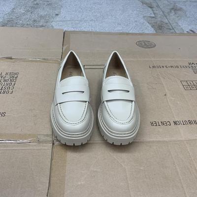 一脚蹬粗跟纯色日常圆头单鞋