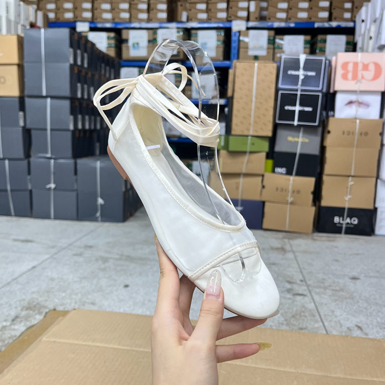 外贸原单女鞋微瑕清仓时尚圆头纯色露趾平底细带脚踝帮带休闲凉鞋,女鞋,休闲凉鞋,淘宝优惠券,粉丝福利购,淘宝优惠卷