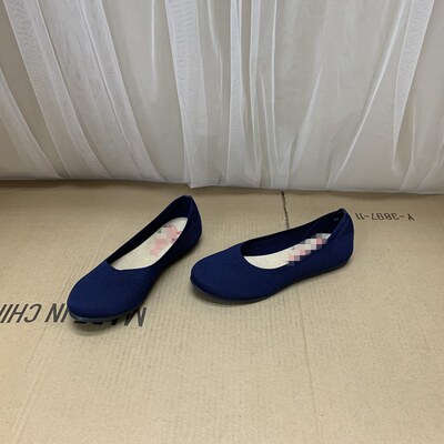 网红外贸平跟纯色软面软底鞋子