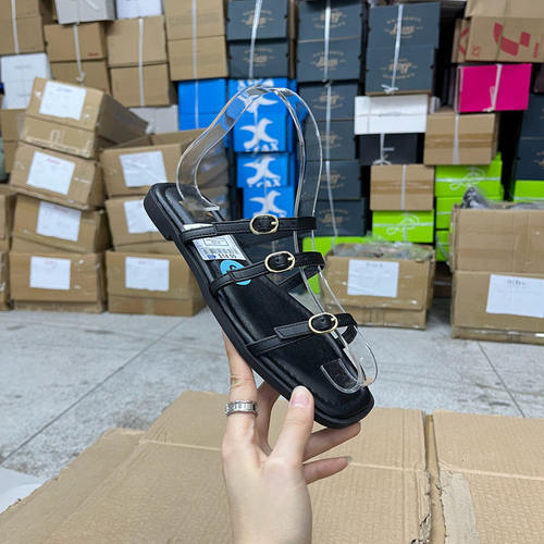 平底皮带扣拖鞋舒适休闲百搭