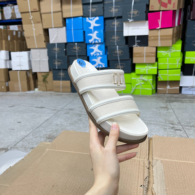 新款shoes一字拖懒人鞋外穿断码