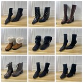 Shoes杂款 38.5 39码 Lady 外贸原单独码 女靴尖头细跟侧拉链短靴