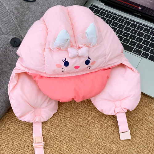 可爱玛丽猫雷锋帽子女冬季保暖