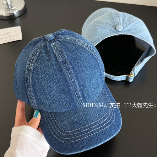 可扎高马尾牛仔棒球帽子女夏季新