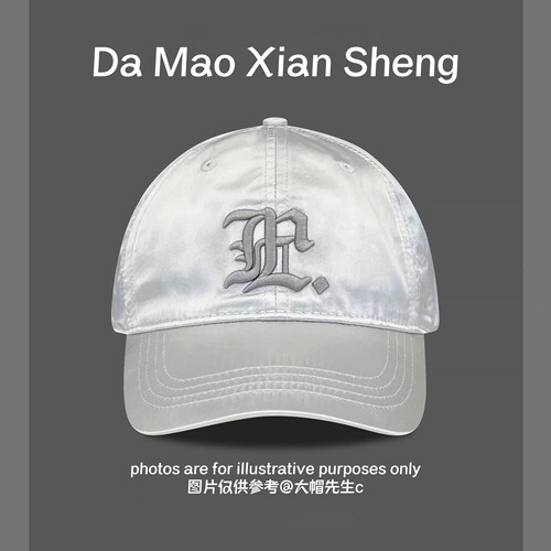 珠光刺绣鸭舌帽女款夏季