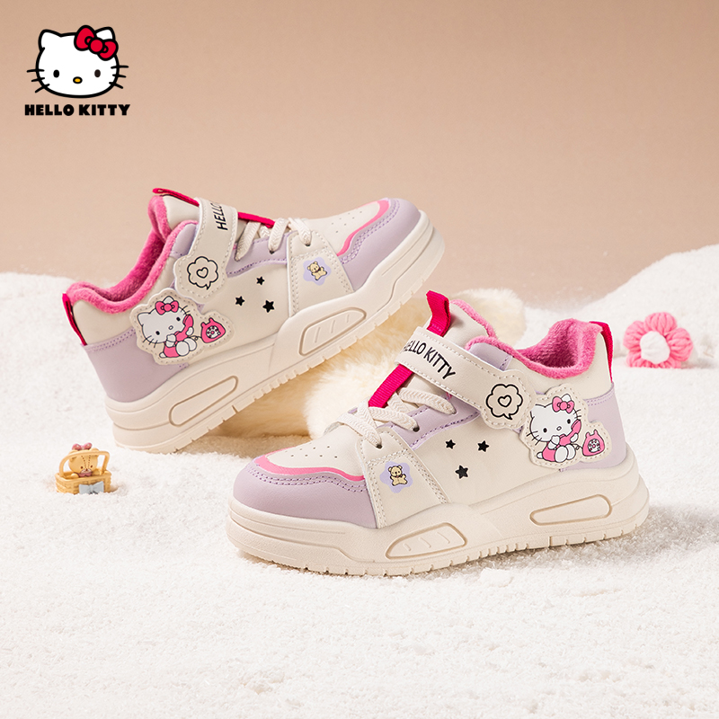 HelloKitty女童板鞋加绒2025冬季