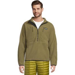 代购Mountain hardwear山浩男士抓绒衣保暖防风舒适半拉链外套