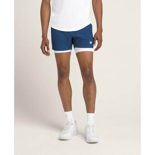 代购Wilson男士网球短裤快速排汗轻盈舒适贴合运动防滑腰部