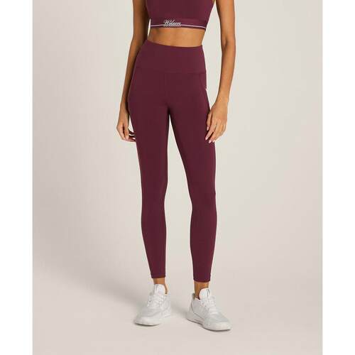 代购Wilson女士网球紧身裤吸湿排汗防摩擦带手机袋内置球袋