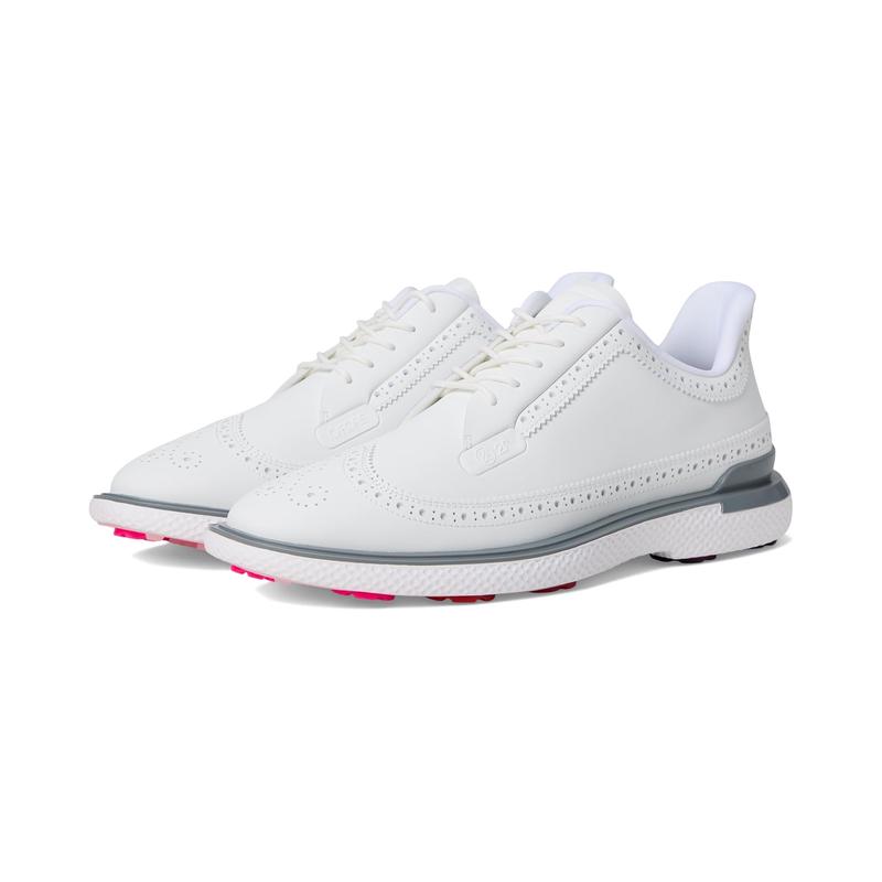 代购GFORE男士高尔夫球鞋防水缓震防滑支撑稳定白色透气孔设计