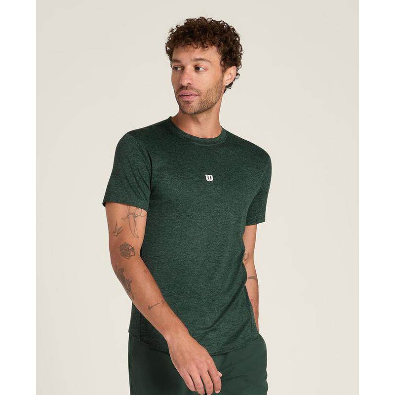 代购Wilson威尔胜男士运动T恤速干透气防异味高表现短袖圆领