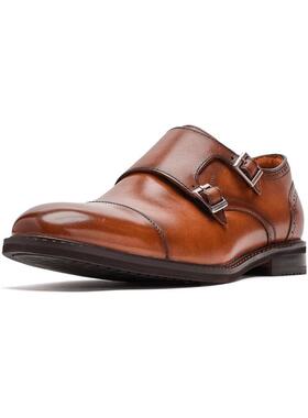 代购STACY ADAMS男士双扣僧侣鞋透气内衬可拆卸鞋垫足弓支撑