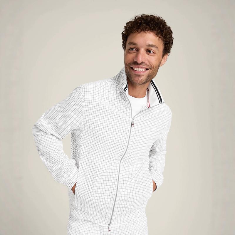 wilson Grand Slam Jacket威尔胜男士新款网球服格子夹克外套
