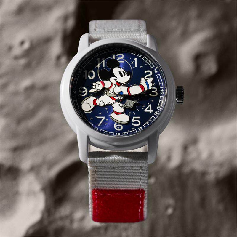 代购正品Fossil化石手表迪士尼米老鼠米奇宇航员限量自动机械腕表