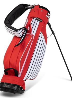代购Jones男士高尔夫球包双侧口袋三向分隔可站立多储物空间红色