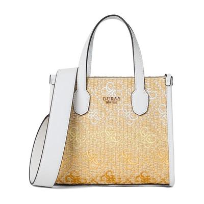 代购GUESS女士单肩包双提手设计内拉链口袋三卡位收纳