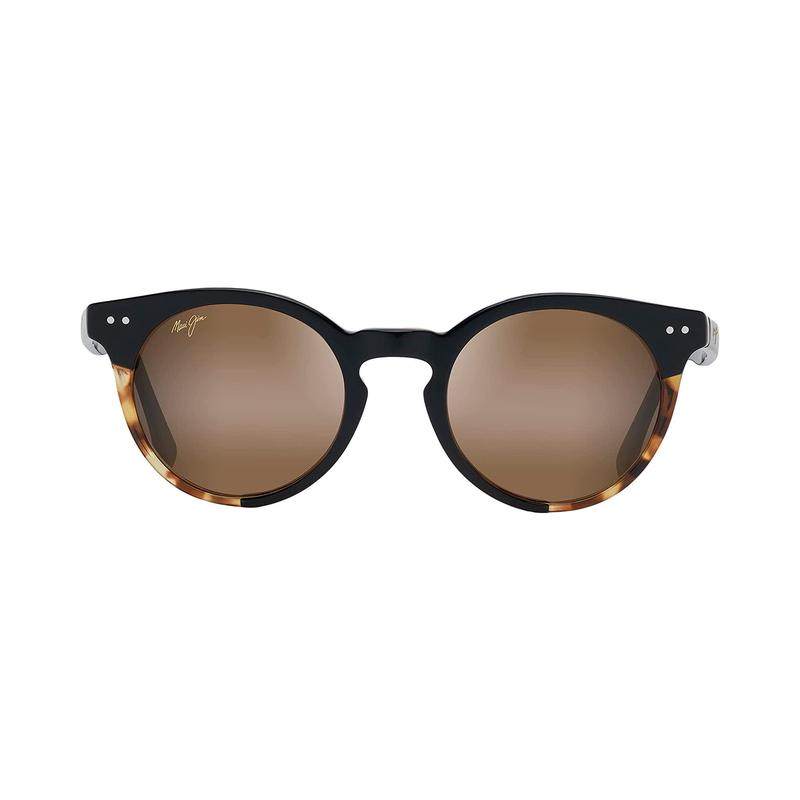代购MauiJim女士太阳镜偏光防紫外线耐磨涂层轻便佩戴圆形双色框