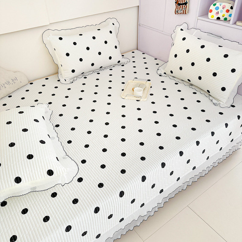新款纯棉小清新四季通用榻榻米床盖夹棉加厚防滑炕盖卧室炕单定制