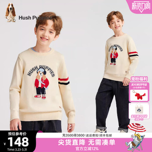 大童休闲线衣百搭暖儿童套头针织衫 暇步士童装 男童毛衣25秋冬新品