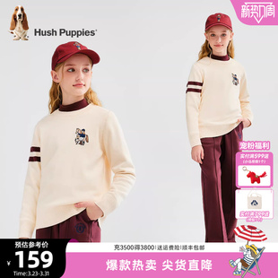 中大童学院风毛衣儿童圆领线衣 25秋冬新品 暇步士童装 男童针织衫