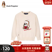 秋冬新款 暇步士童装 儿童针织衫 圆领女童毛衣男童休闲百搭套头线衣